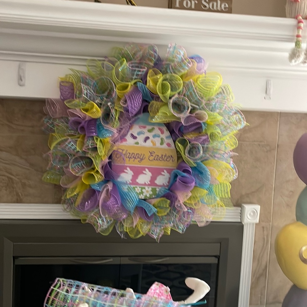 Hand made Easter wreath